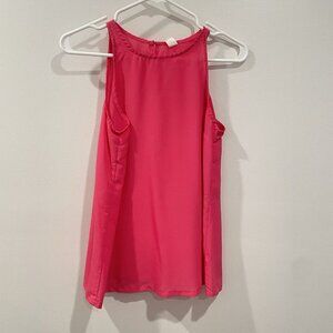 Old Navy Pink Keyhole Back Sleeveless Shirt Blouse Size XS